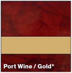 Port Wine/Gold LASERMAX 1/16IN - Rowmark LaserMax